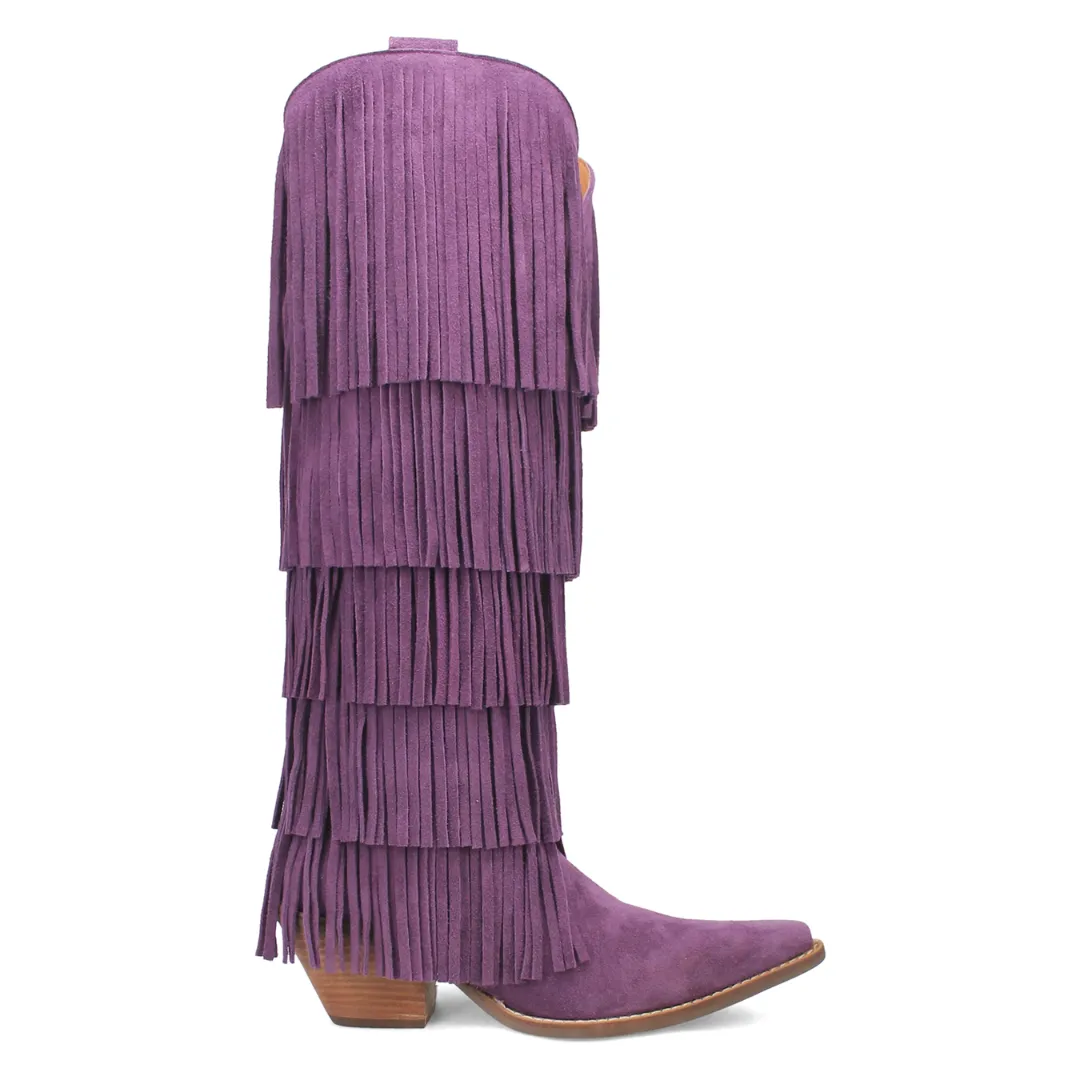 Online Exclusive | Dingo | Wild Child Suede Leather Boot in Purple **PREORDER