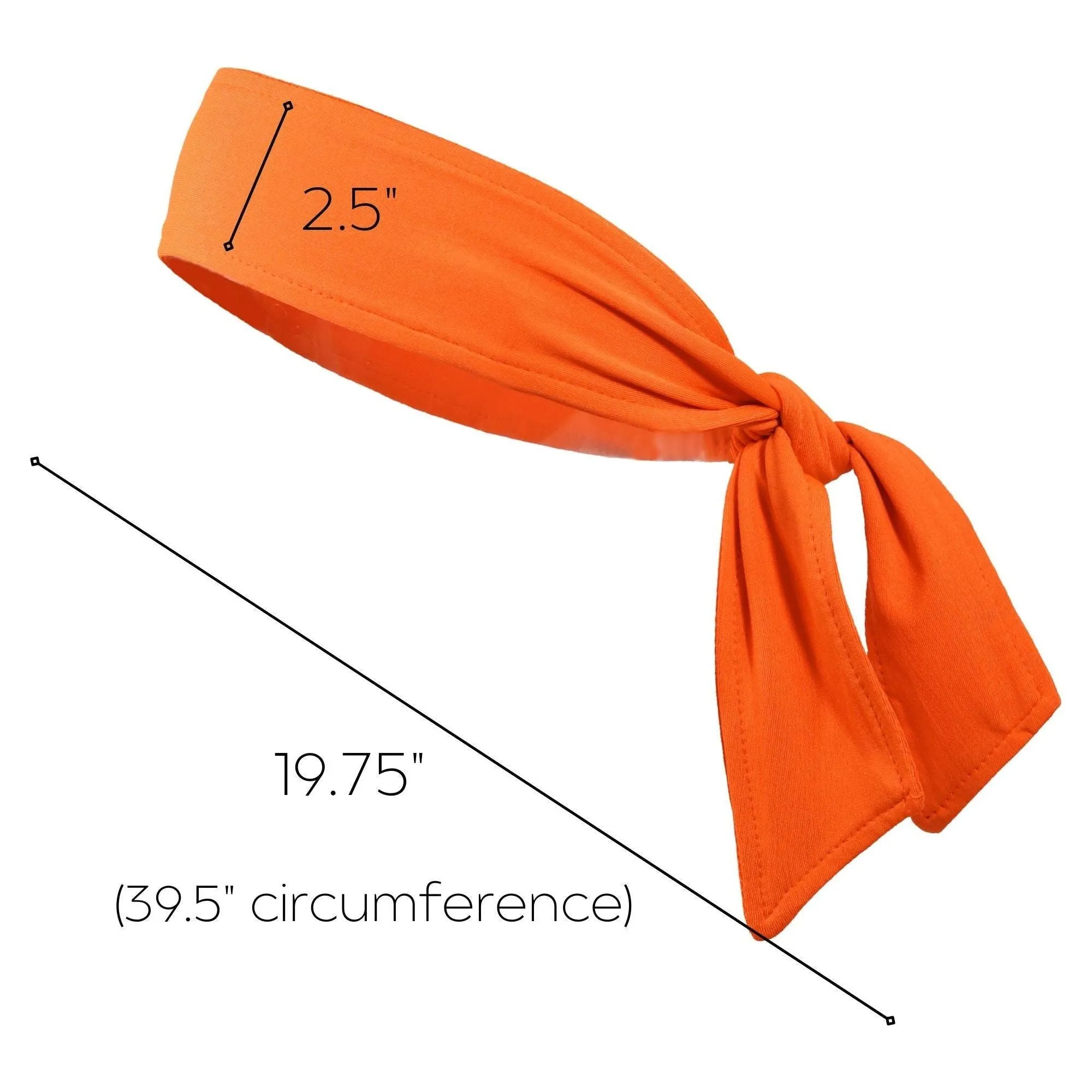 Orange Tie Headband