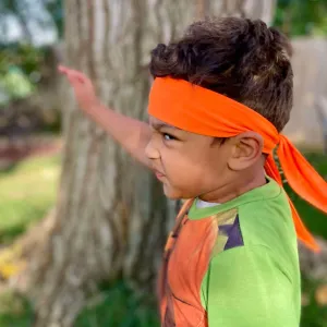 Orange Tie Headband