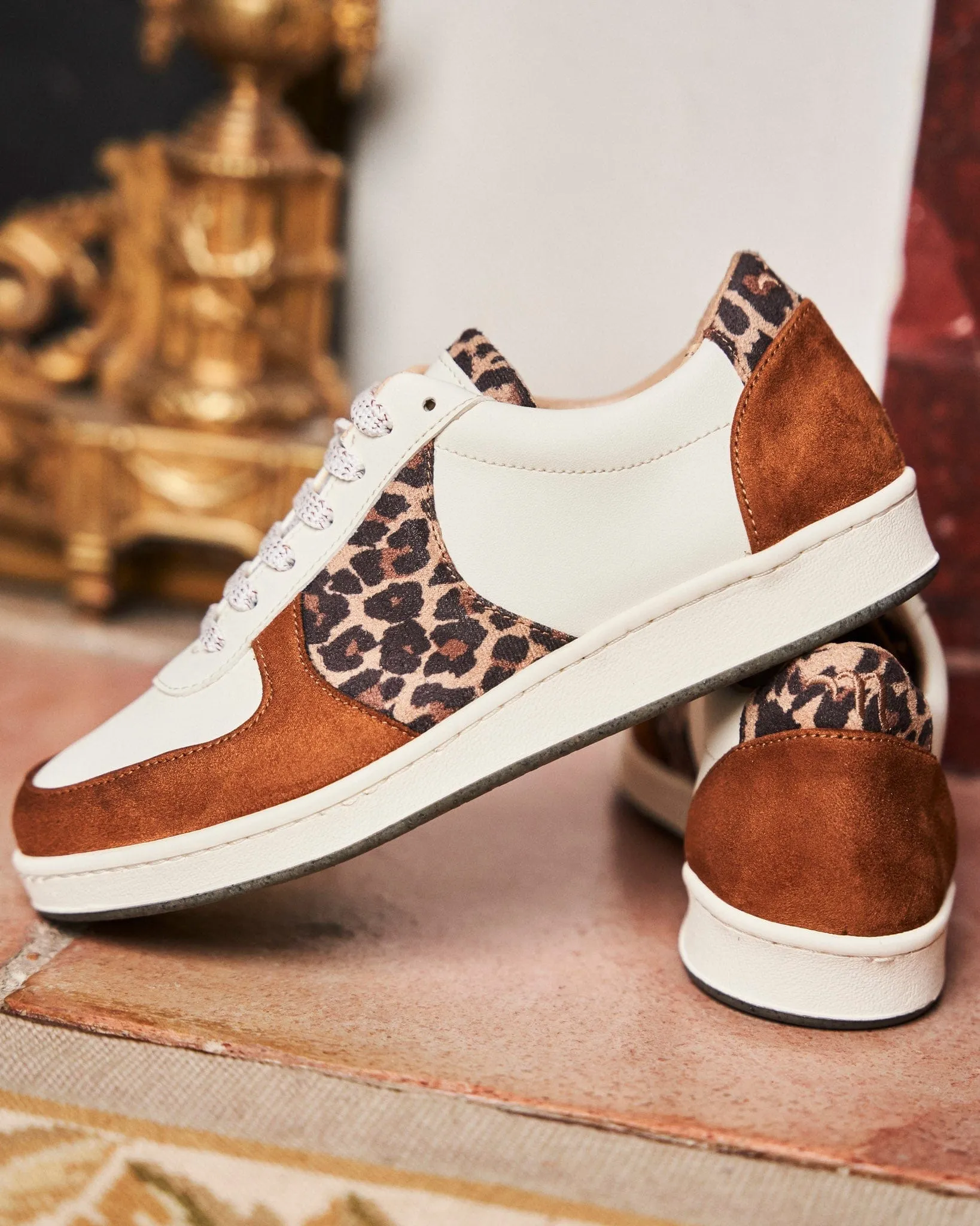 Orient Recycled Vegan Leather Sneakers | Leo