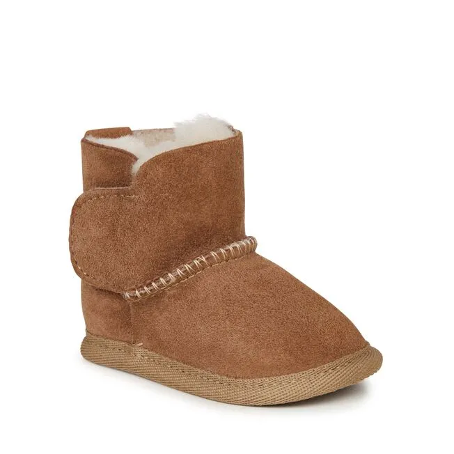 Platinum Baby Bootie - Chestnut