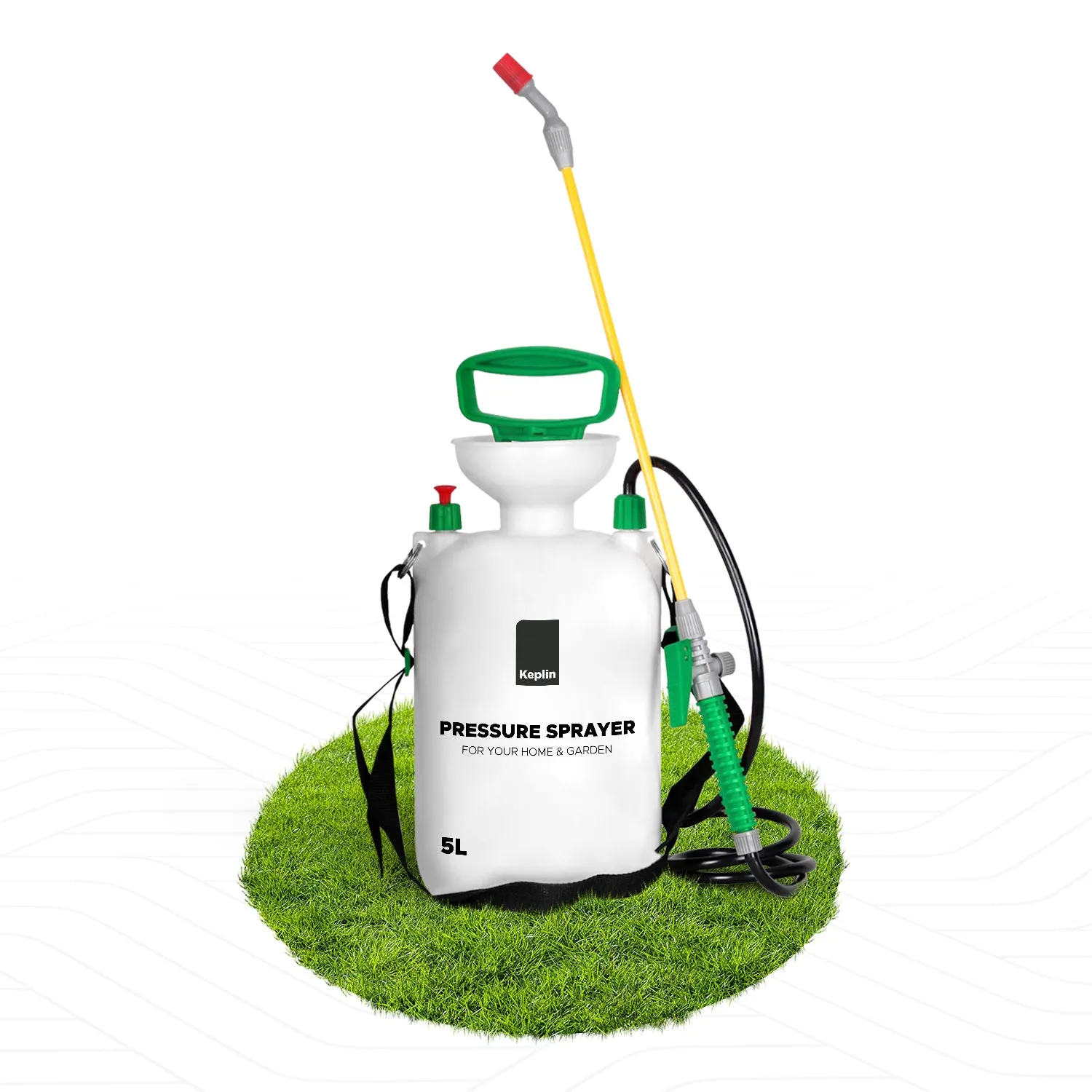 Pressure Sprayer for Gardening - Pump Action Garden Sprayer with Plastic Lance