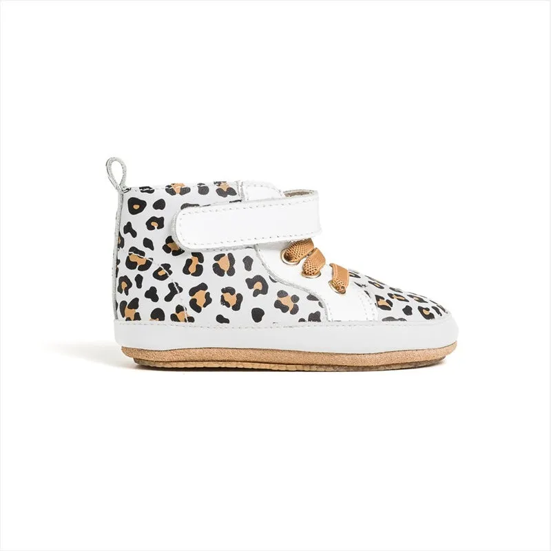 Pretty Brave - Hi Top - White Leopard