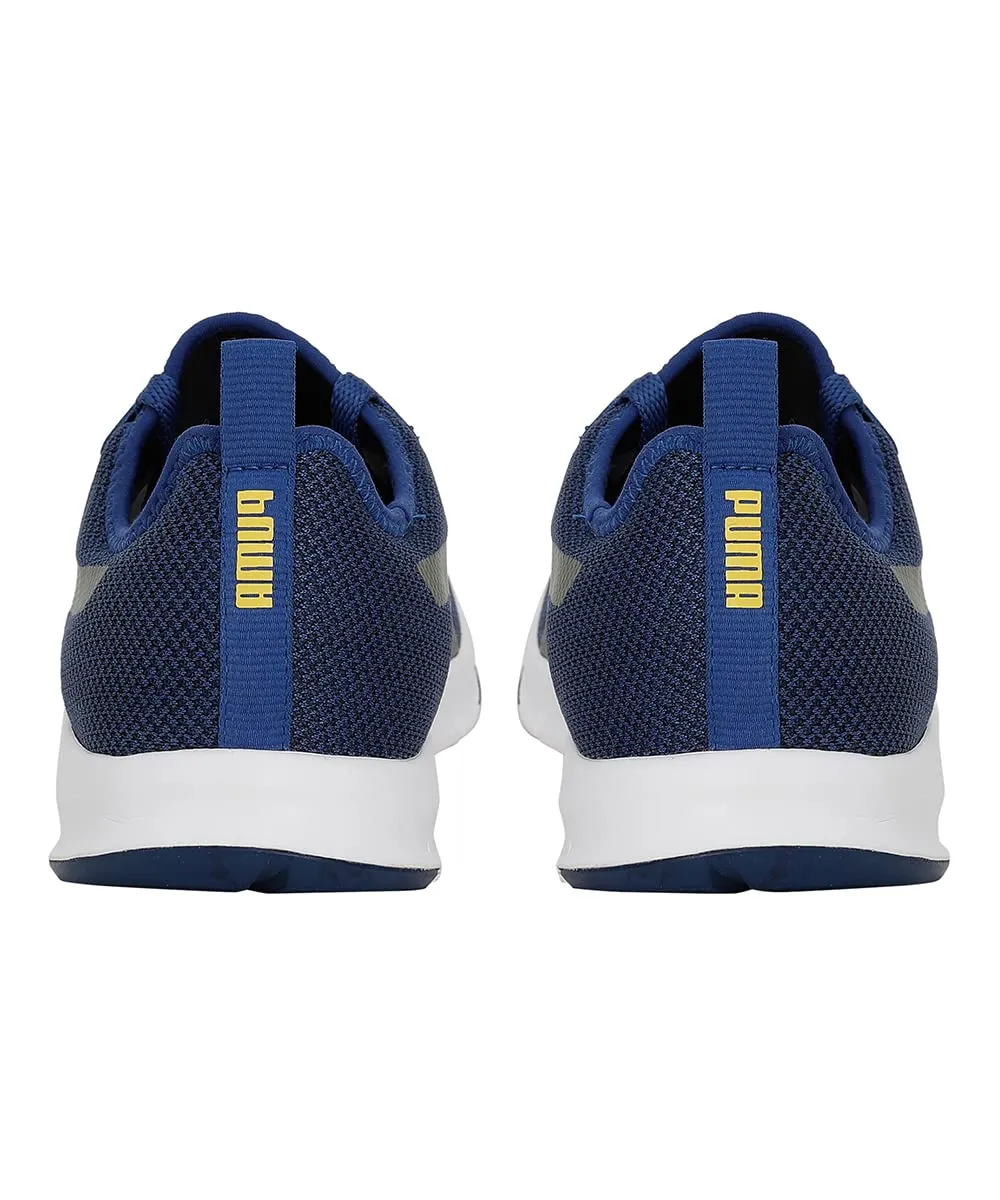 Puma Mens Reflex Blazing Blue-Peacoat-Sun Ray Yellow Sneaker