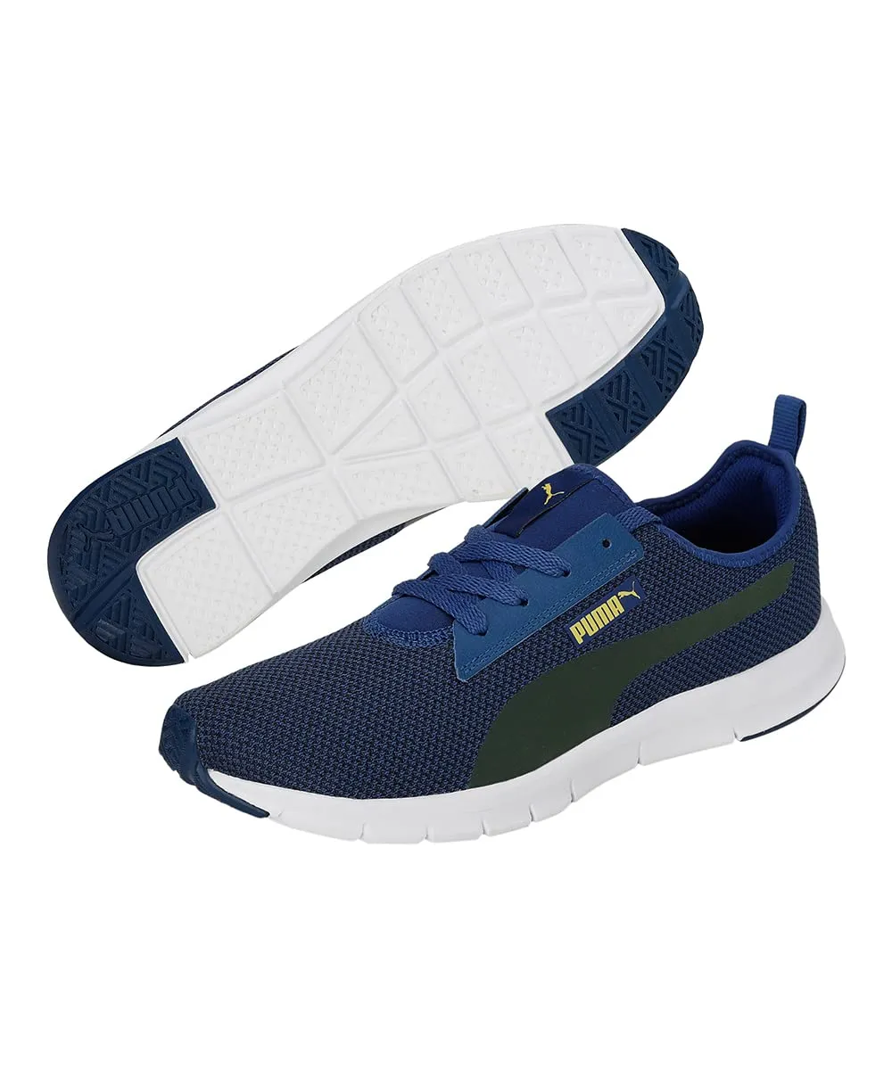 Puma Mens Reflex Blazing Blue-Peacoat-Sun Ray Yellow Sneaker