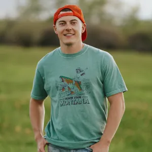 "Howdy From Montana" Tee in Green