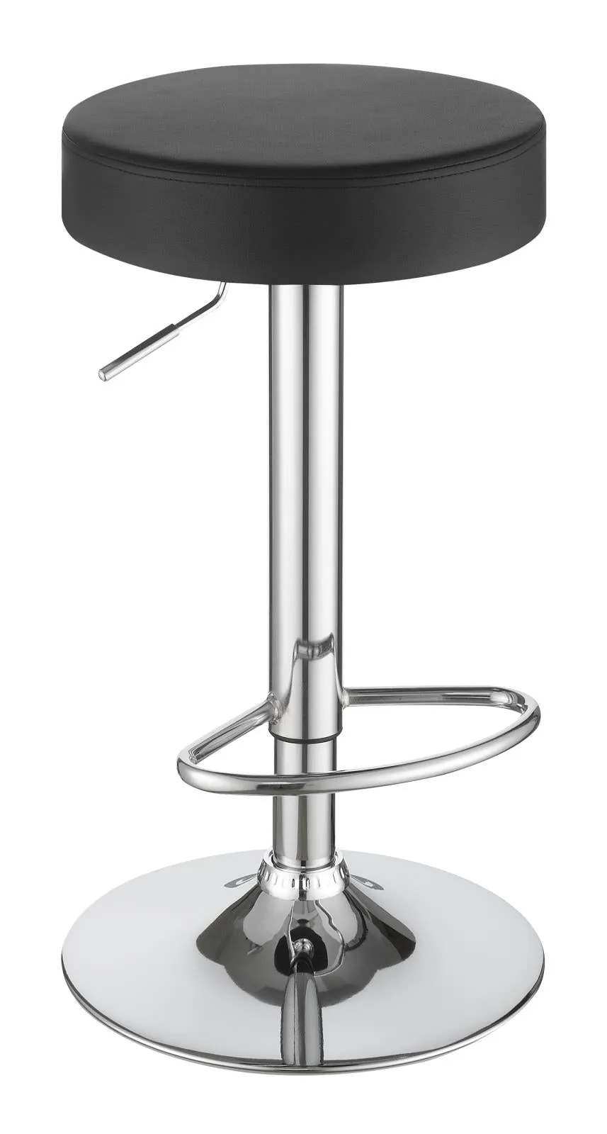 Ramses 29" Adjustable Bar Stool Chrome and Black