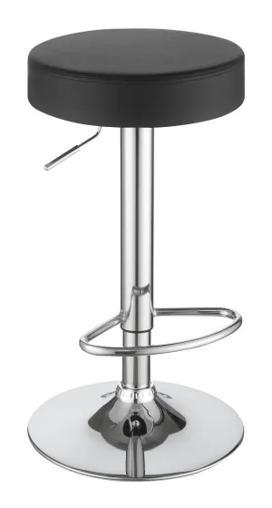 Ramses 29" Adjustable Bar Stool Chrome and Black