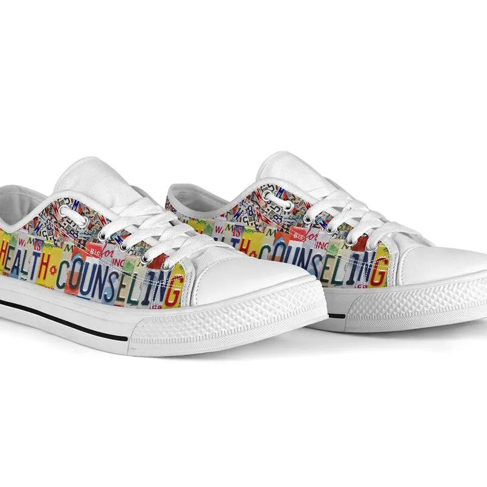 Reading Literacy Teacher License Plates Low Top Shoes, Teacher Shoes, Low Top Sneakers