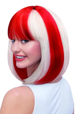 Red and White Lola Wig