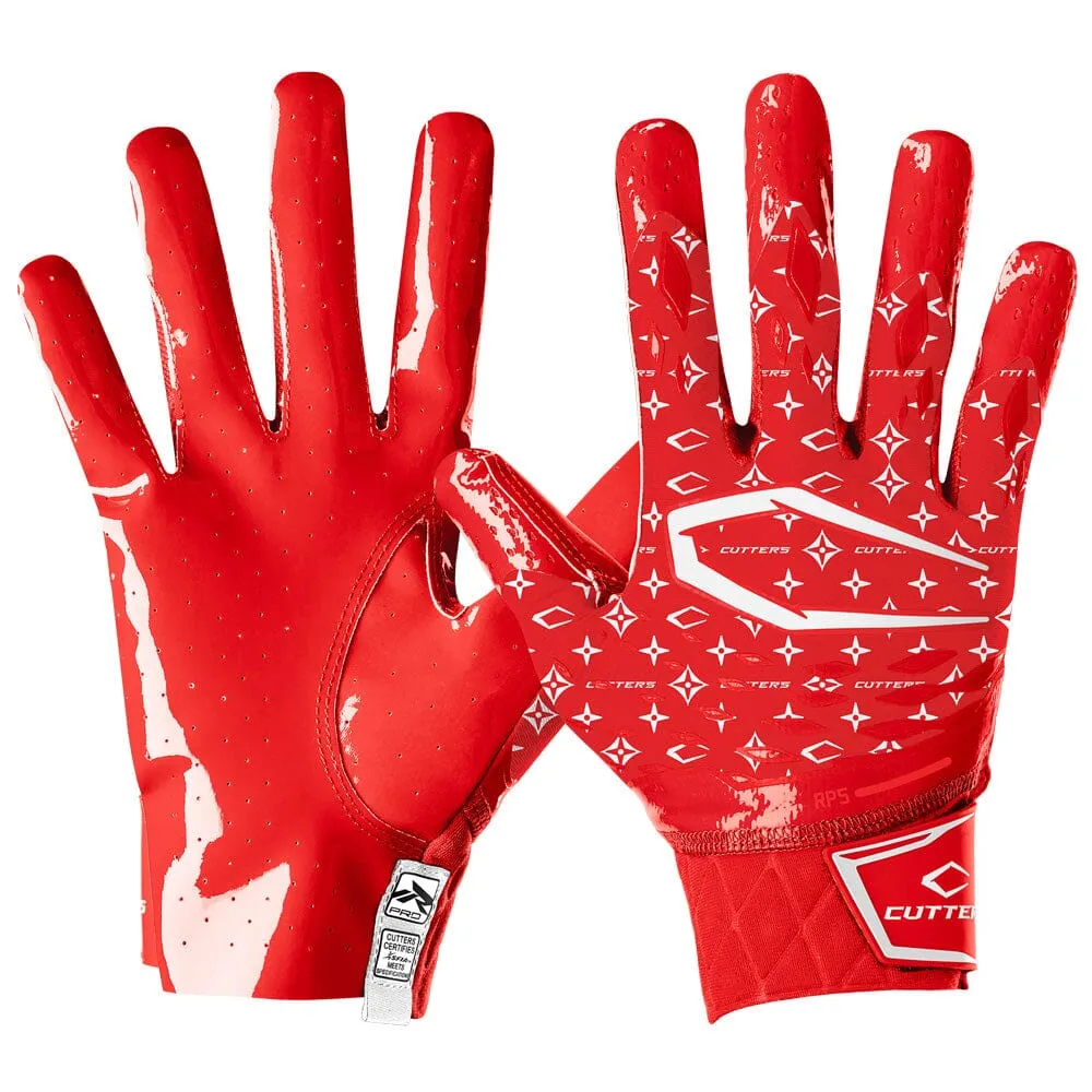 Red/White Lux Rev Pro 5.0 Limited-Edition Receiver Gloves