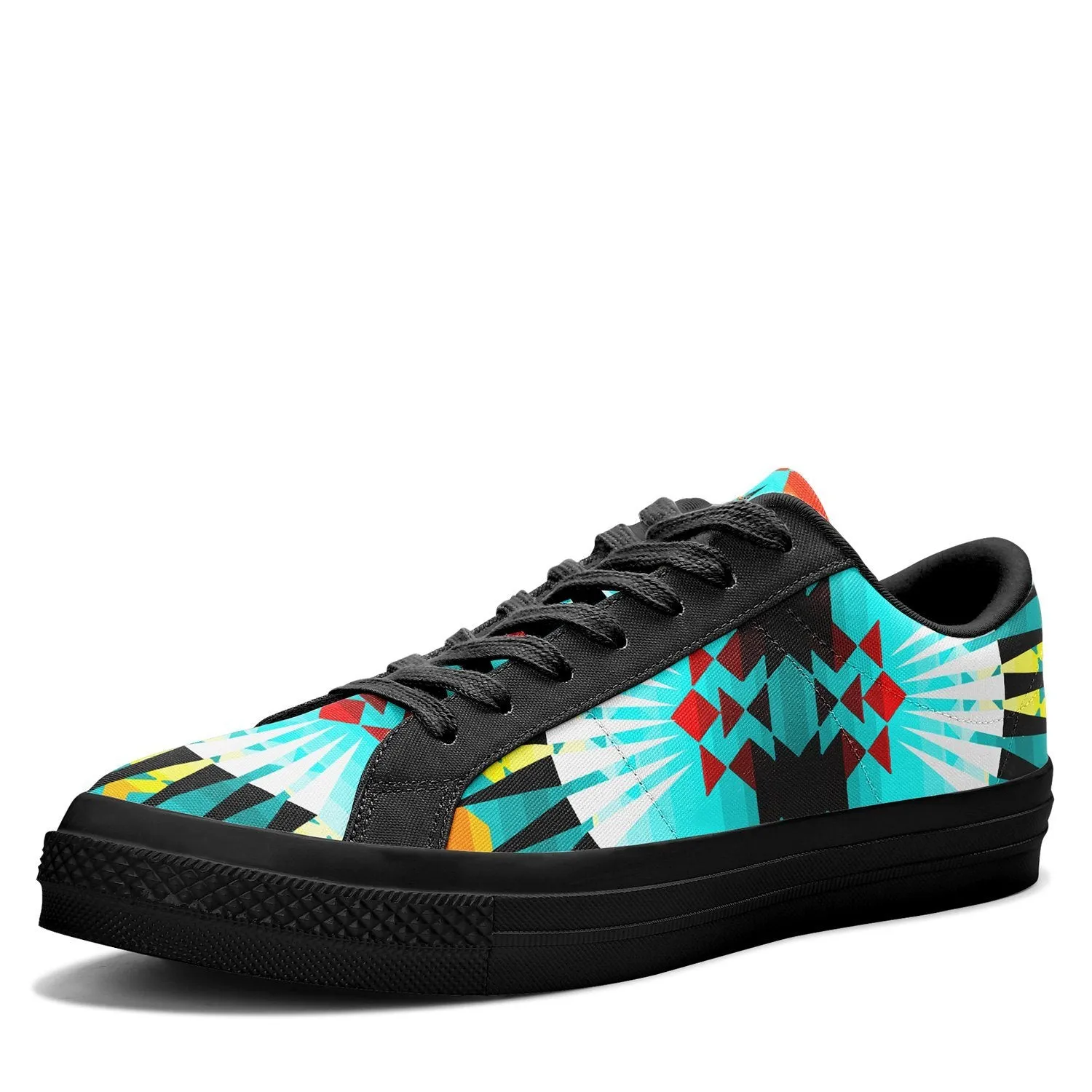 Ribbonwork Bustles Aapisi Low Top Canvas Shoes Black Sole