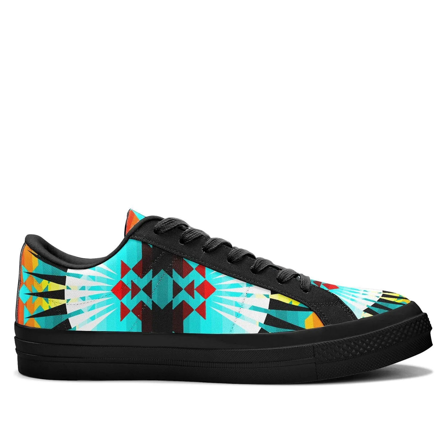 Ribbonwork Bustles Aapisi Low Top Canvas Shoes Black Sole