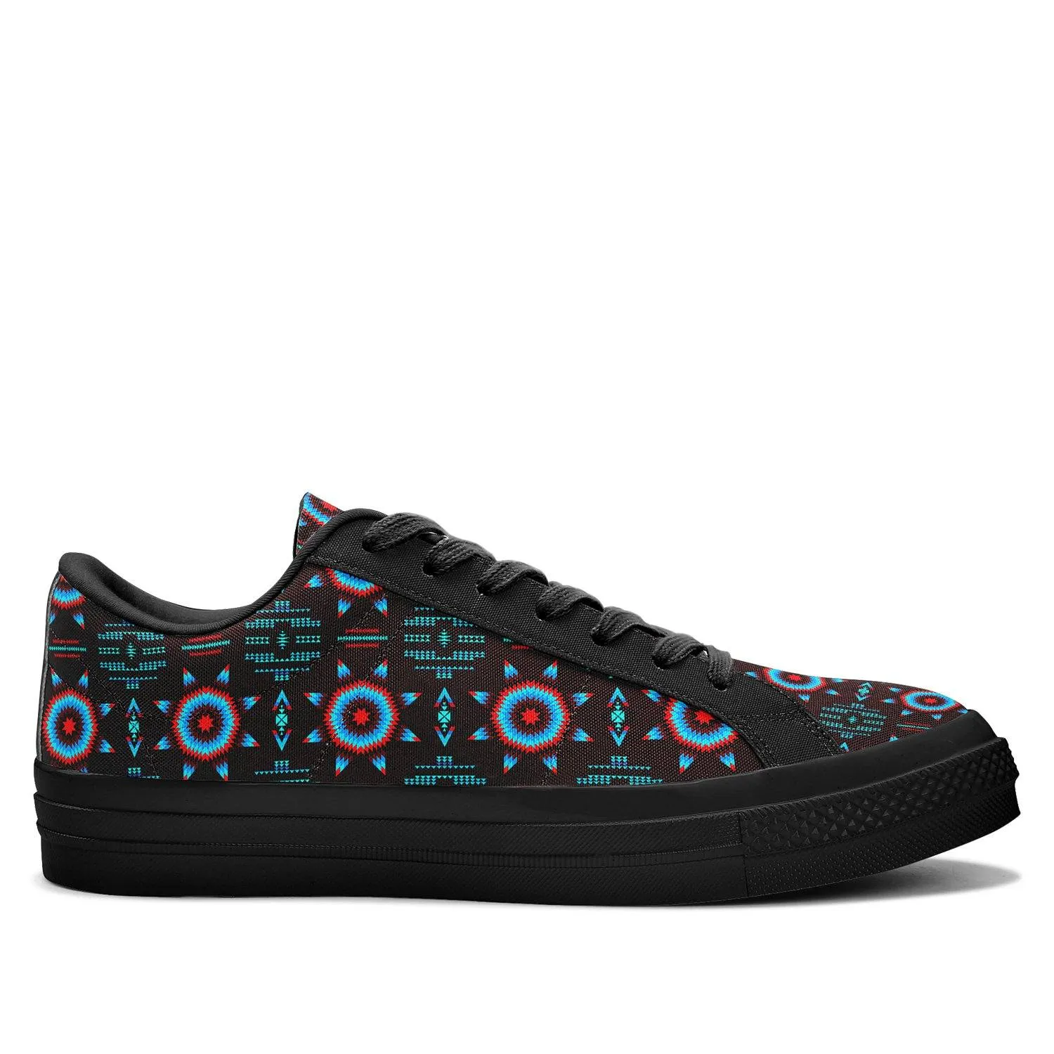 Rising Star Corn Moon Aapisi Low Top Canvas Shoes Black Sole