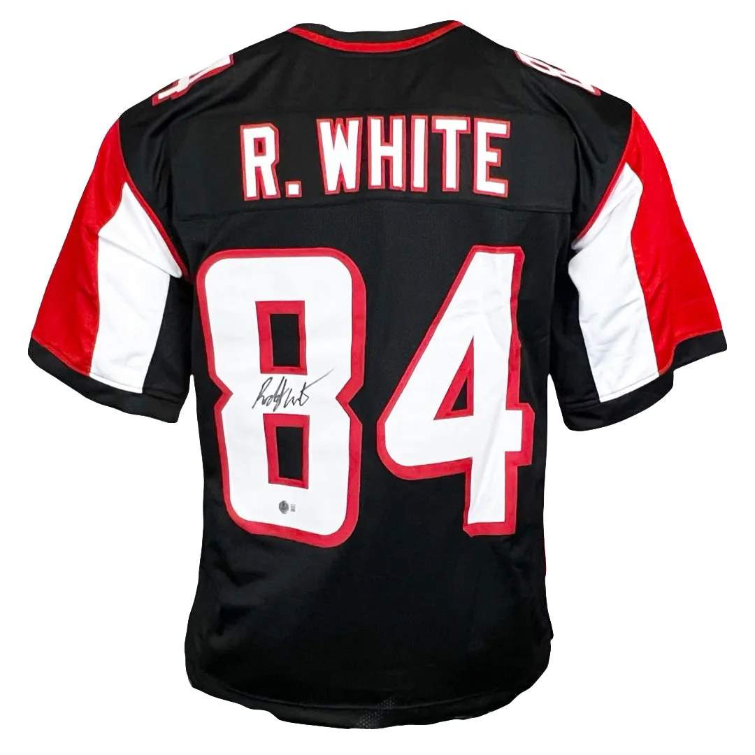 Roddy White Signed Atlanta Black Football Jersey (Beckett)