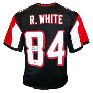 Roddy White Signed Atlanta Black Football Jersey (Beckett)