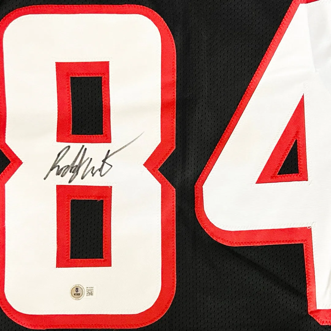 Roddy White Signed Atlanta Black Football Jersey (Beckett)