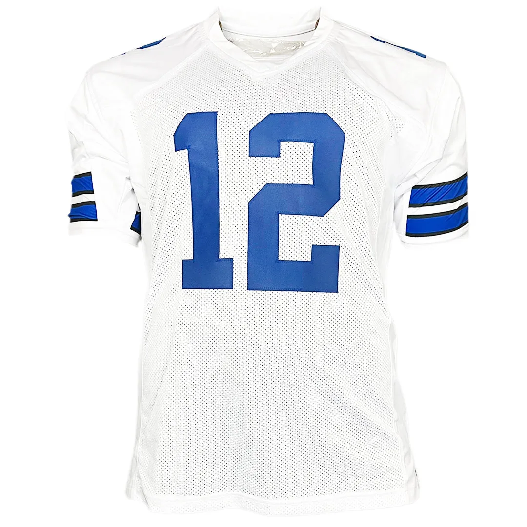 Roger Staubach Unsigned Dallas White Football Jersey