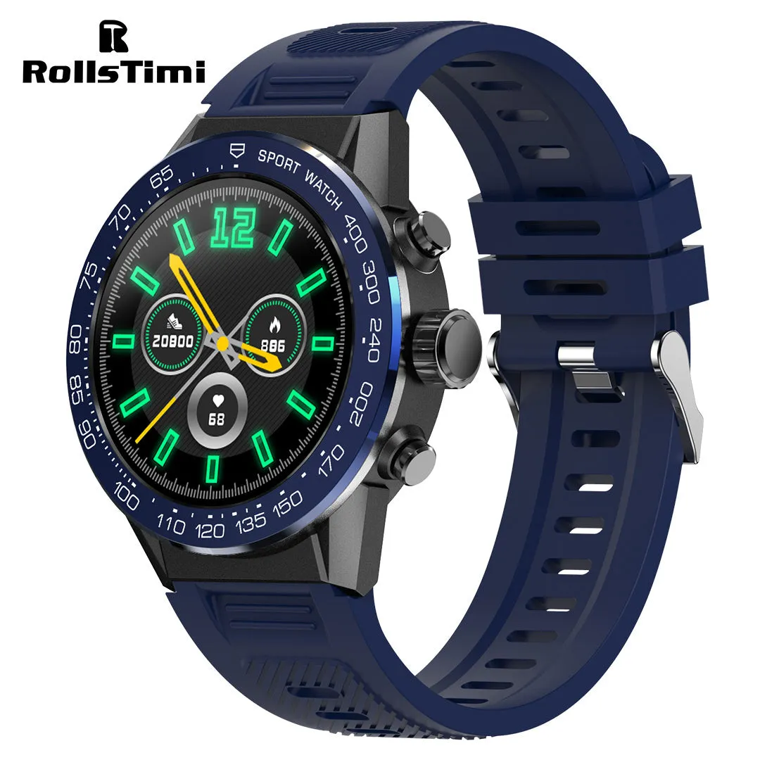 RollsTimi RTV35 Men's Degital Smartwatch Sports Fitness Tracker Waterproof Smart Watch for Men, Bluetooth Call, Heart Rate Blood Pressure Sleep Tracking