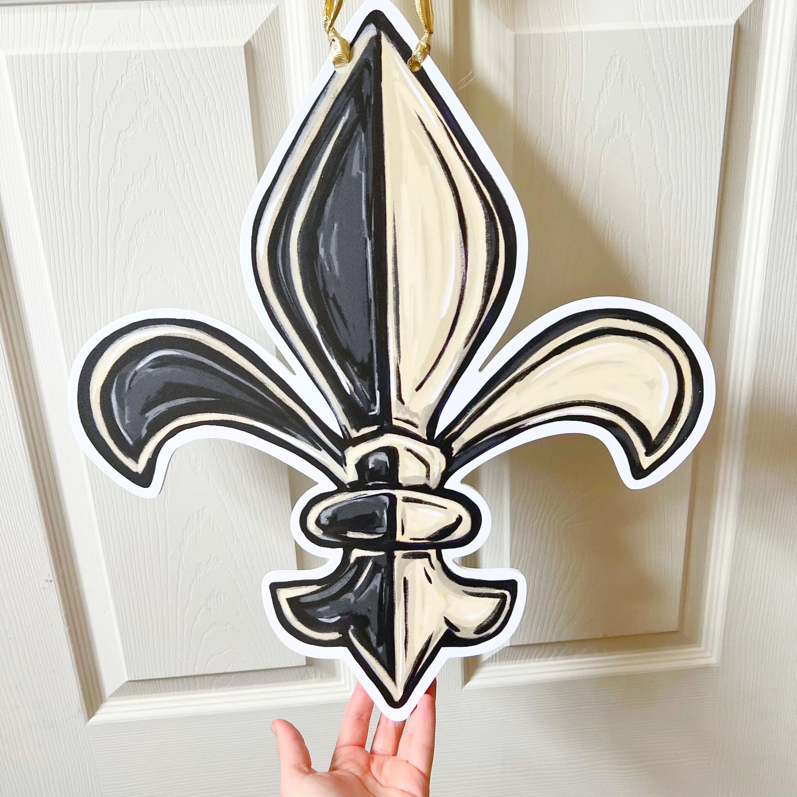 Saints Fleur De Lis Door Hanger