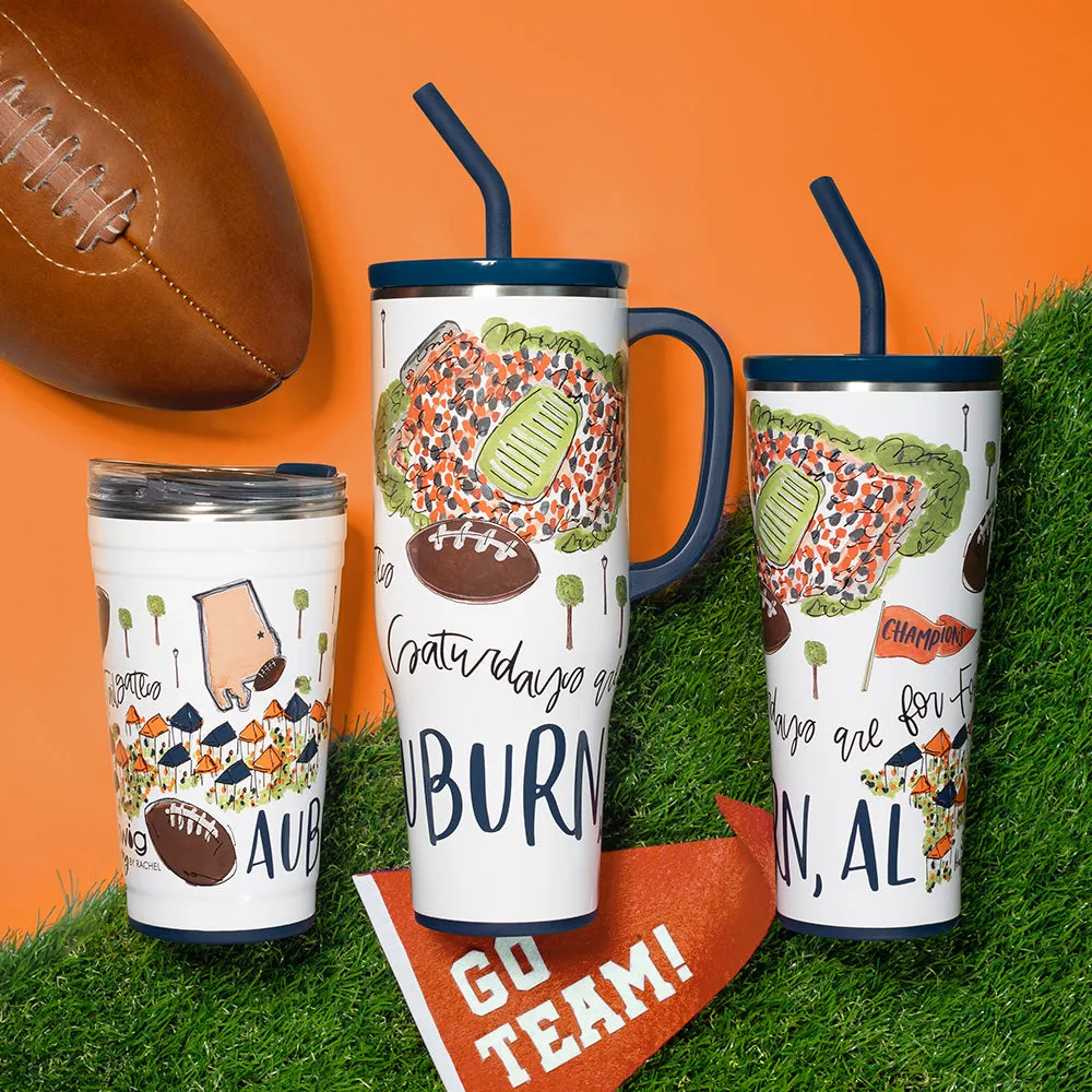 Saturdays in Auburn Straw Tumbler 32oz