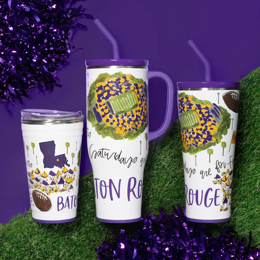 Saturdays in Baton Rouge Straw Tumbler 32oz