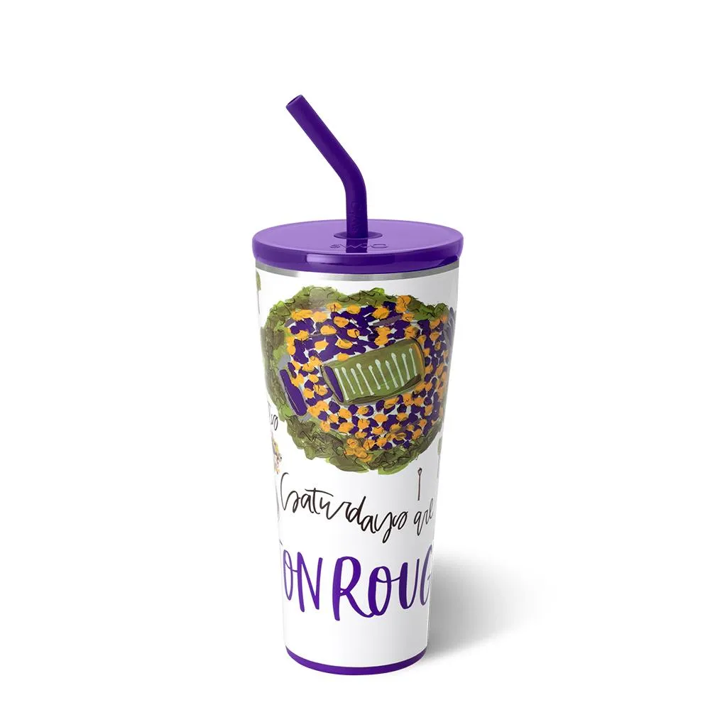 Saturdays in Baton Rouge Straw Tumbler 32oz