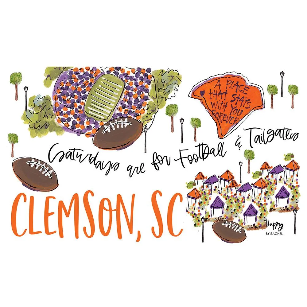 Saturdays in Clemson Straw Tumbler 32oz