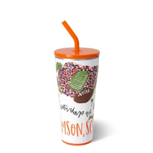 Saturdays in Clemson Straw Tumbler 32oz