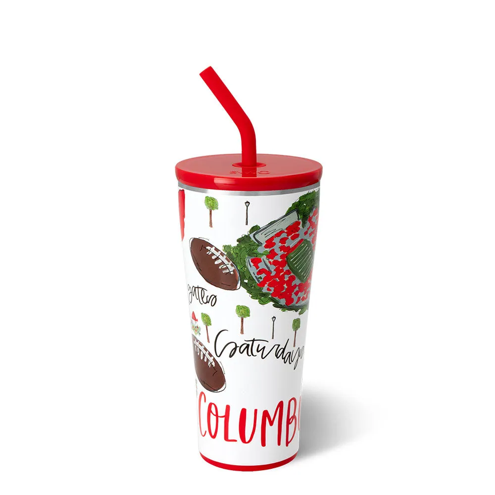 Saturdays in Columbus Straw Tumbler 32oz