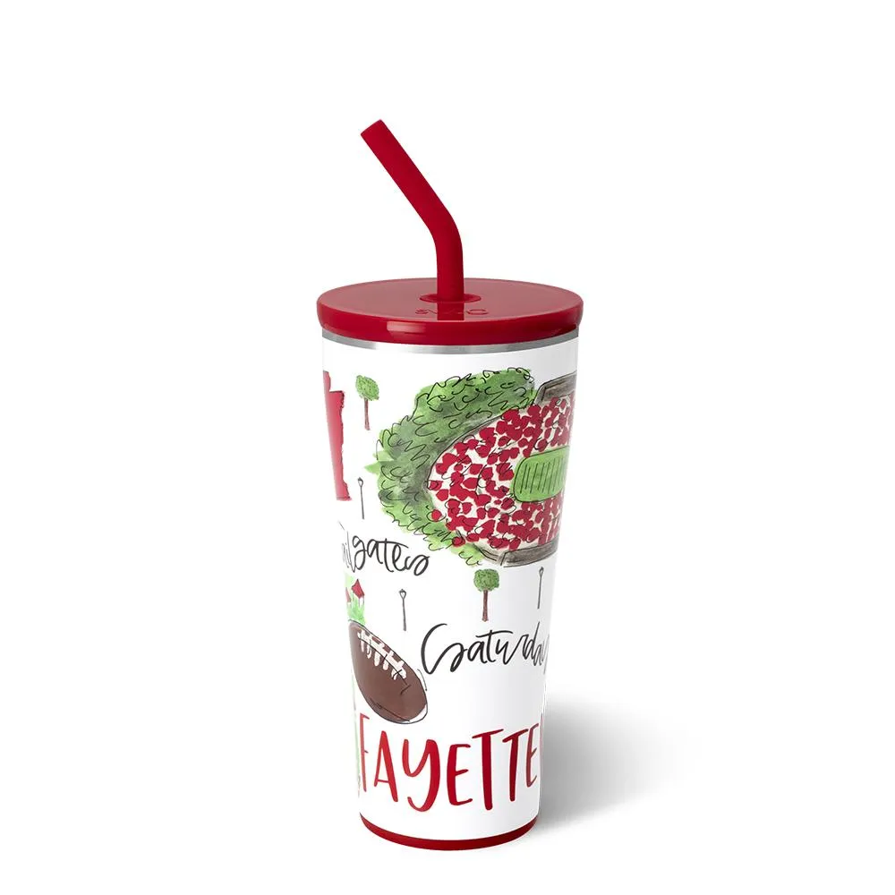 Saturdays in Fayetteville Straw Tumbler 32oz