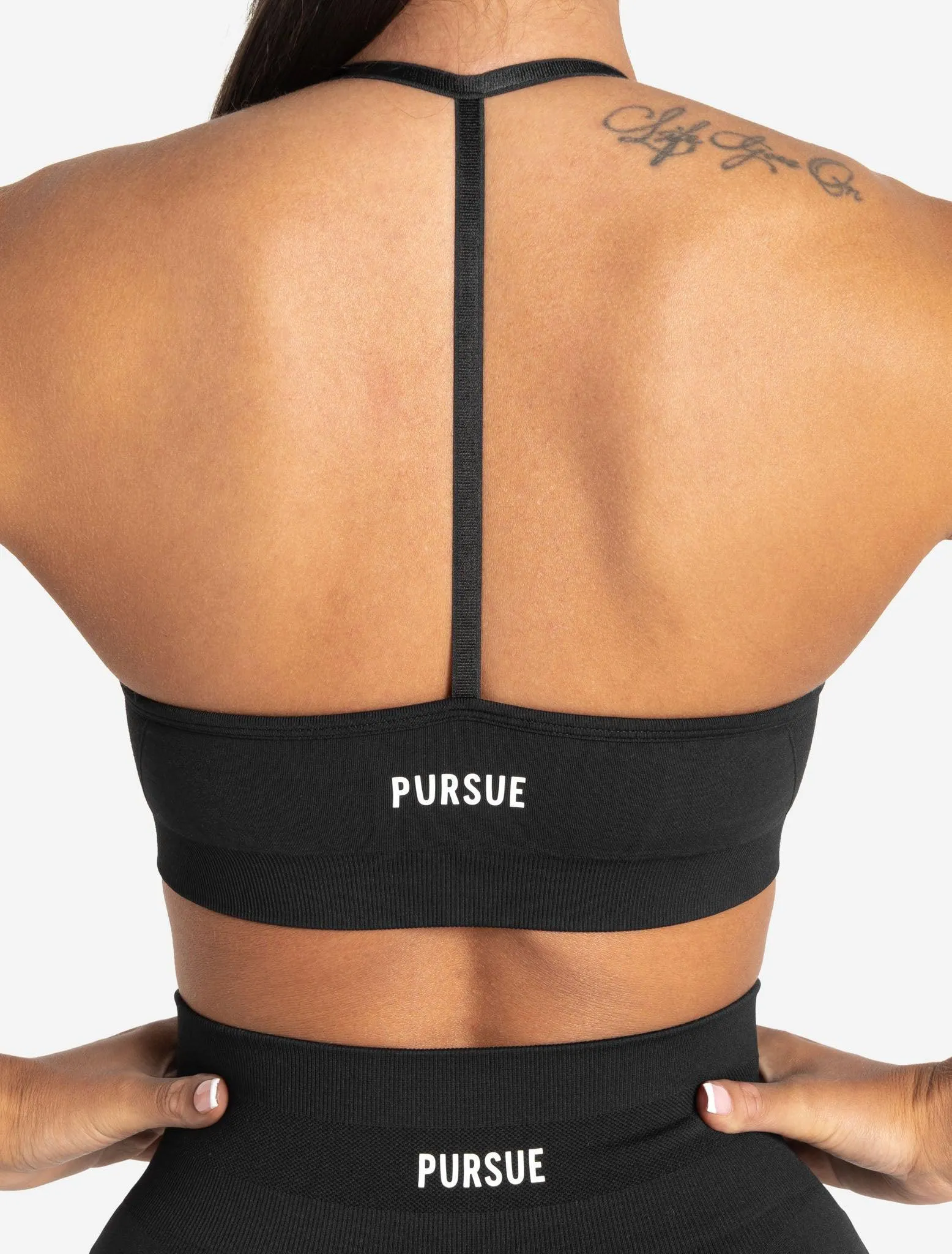 Scrunch Seamless Sports Bra - Black