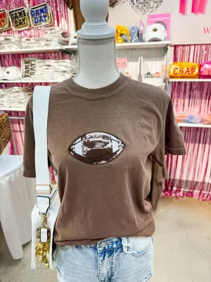 Sequin Football Tee