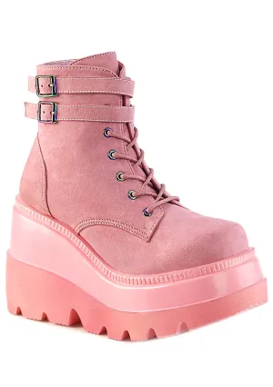 SHAKER 52 Sucker Punch Pink Platform Boots