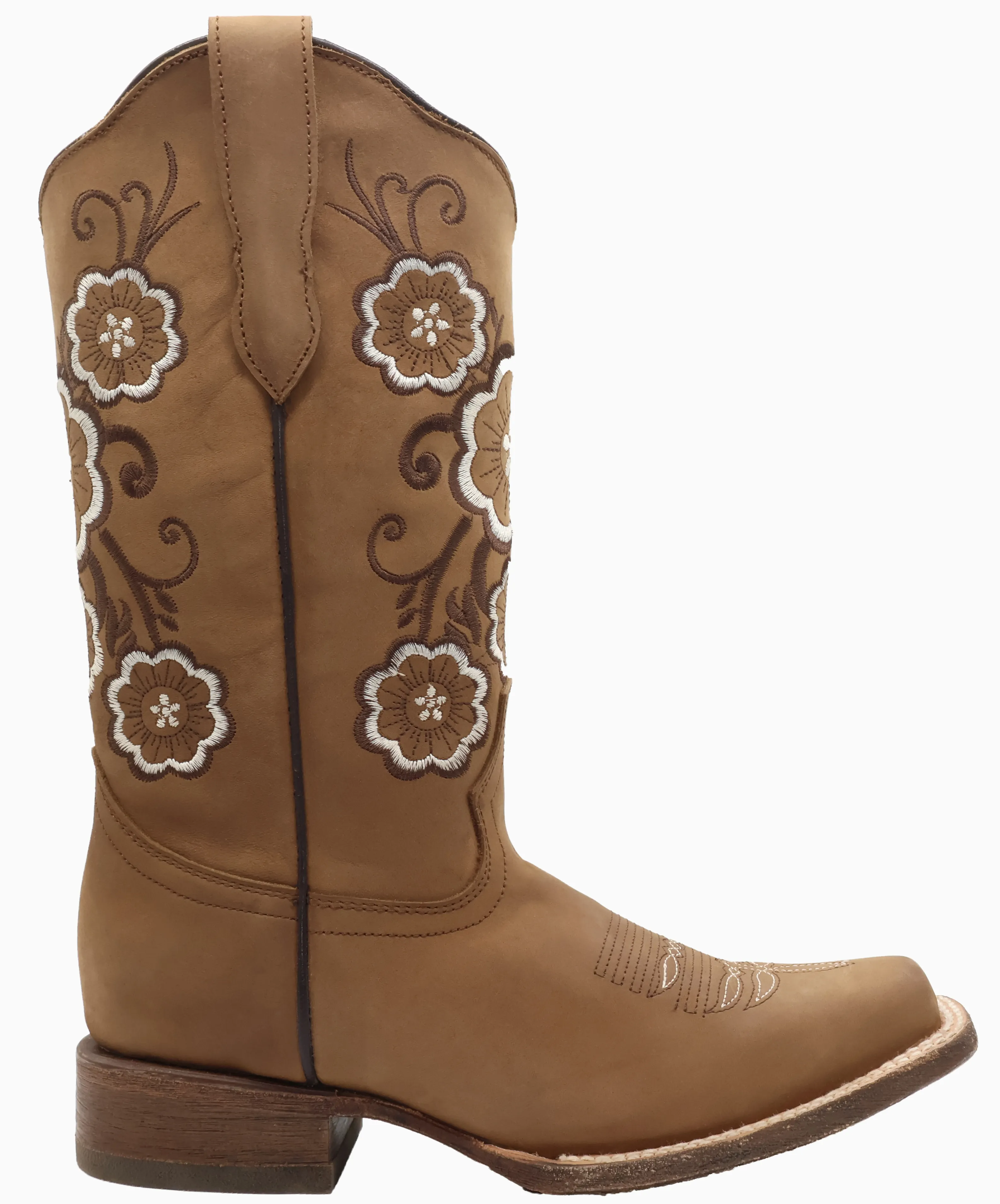 Silverton Linda All Leather Square Toe Boots (Tobacco)