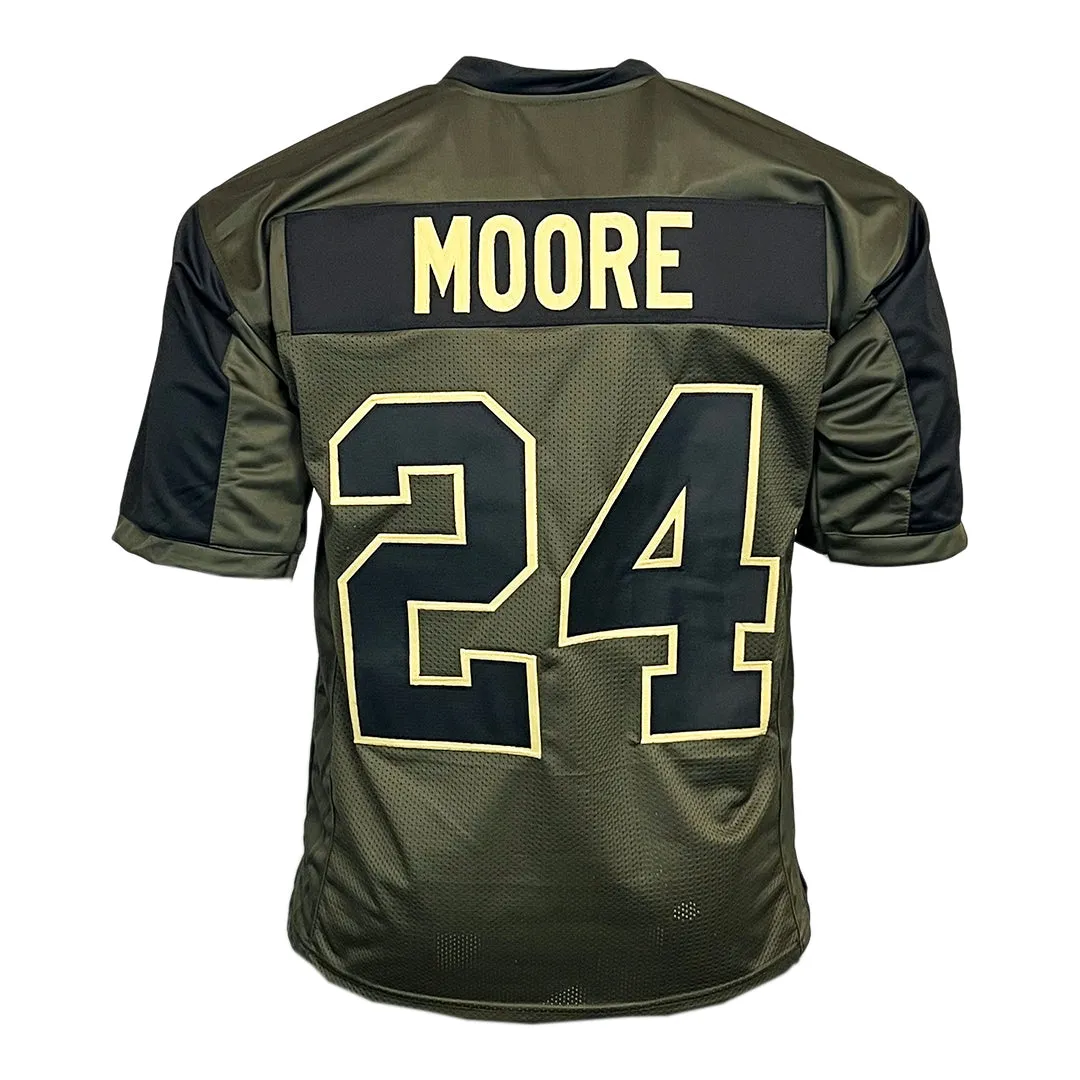 Skyy Moore Unsigned Salute to Service Football Jersey