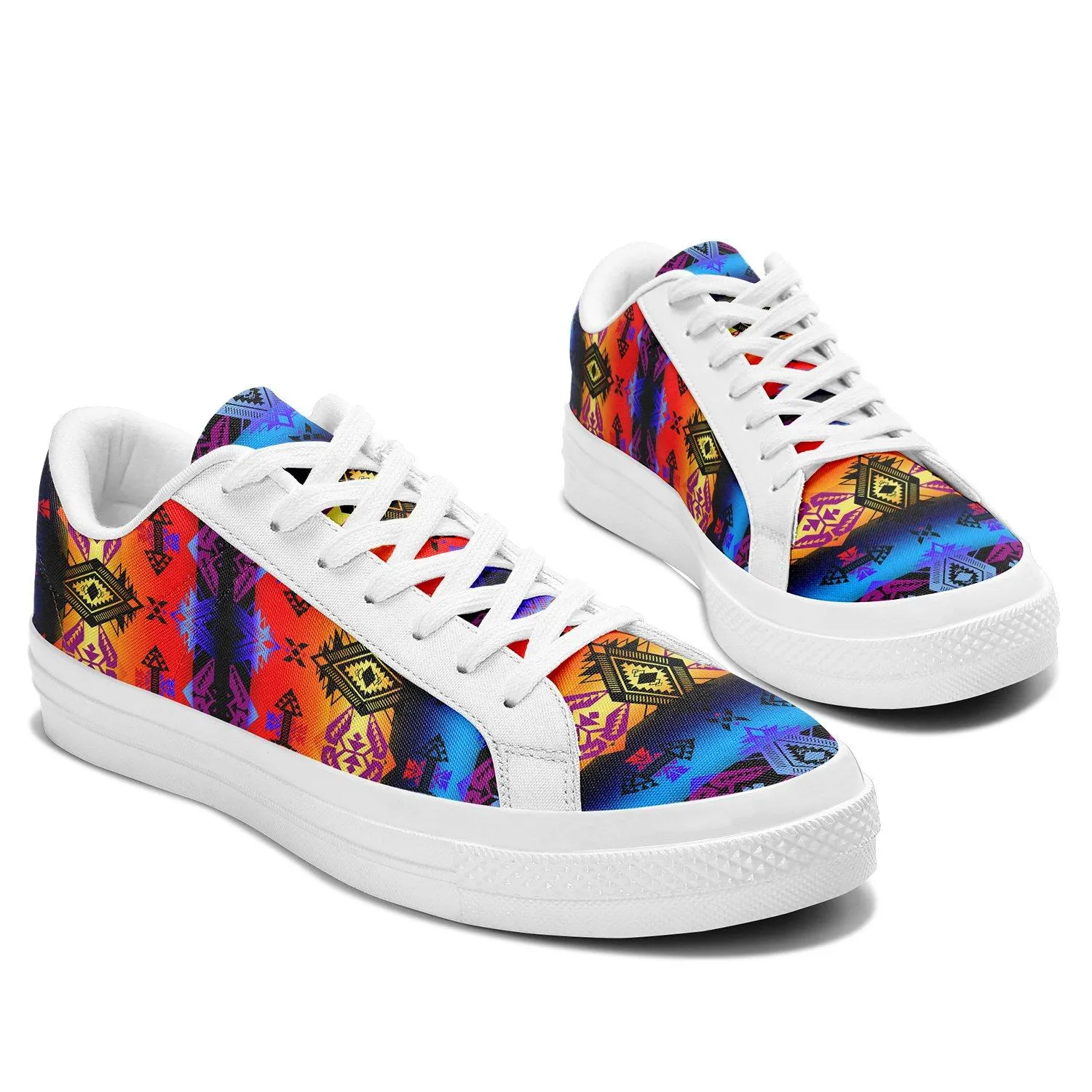 Sovereign Nation Sunset Aapisi Low Top Canvas Shoes White Sole