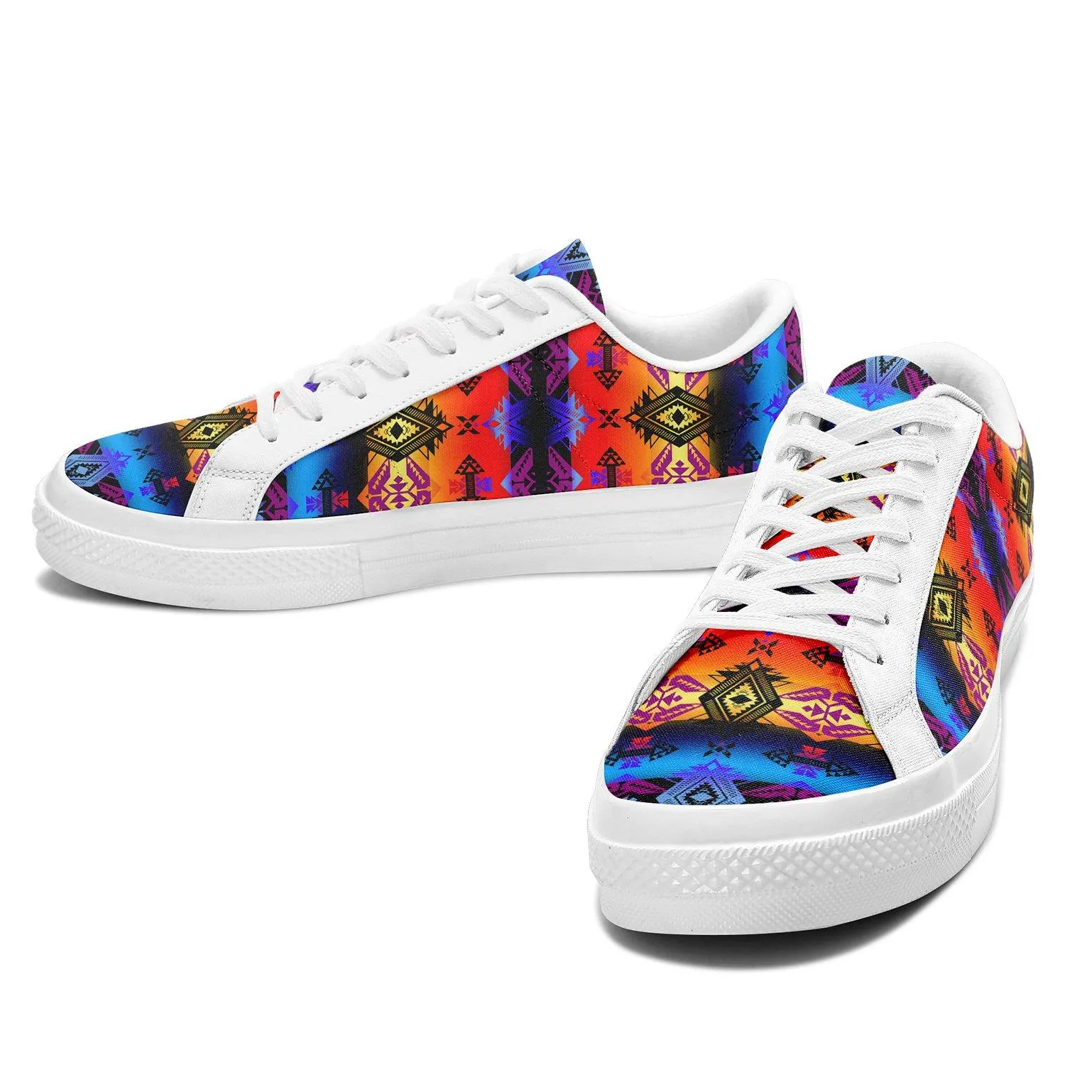 Sovereign Nation Sunset Aapisi Low Top Canvas Shoes White Sole