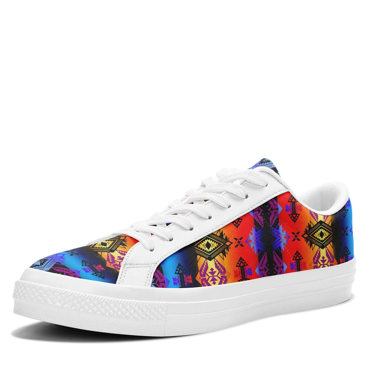 Sovereign Nation Sunset Aapisi Low Top Canvas Shoes White Sole