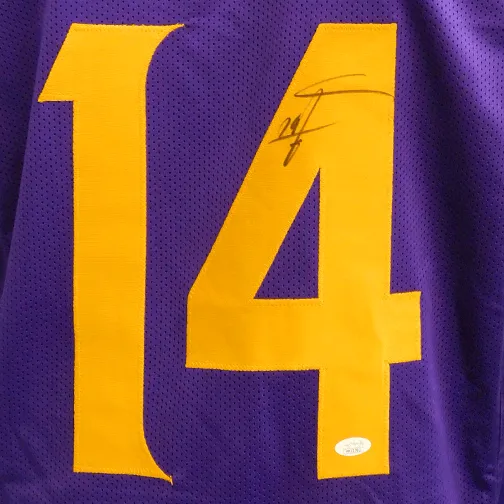 Stefon Diggs Autographed Pro Style Football Jersey Color Rush (JSA)