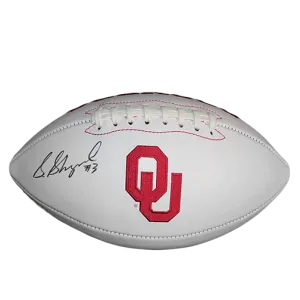 Sterling Shepard Oklahoma Logo Full Size Football Autographed (JSA)