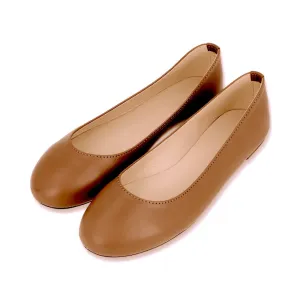 Tan Ballerina Pumps