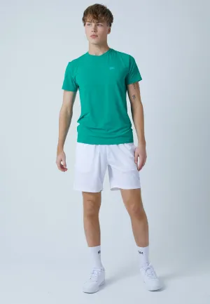 Tennis T-Shirt with crew neck, emerald green