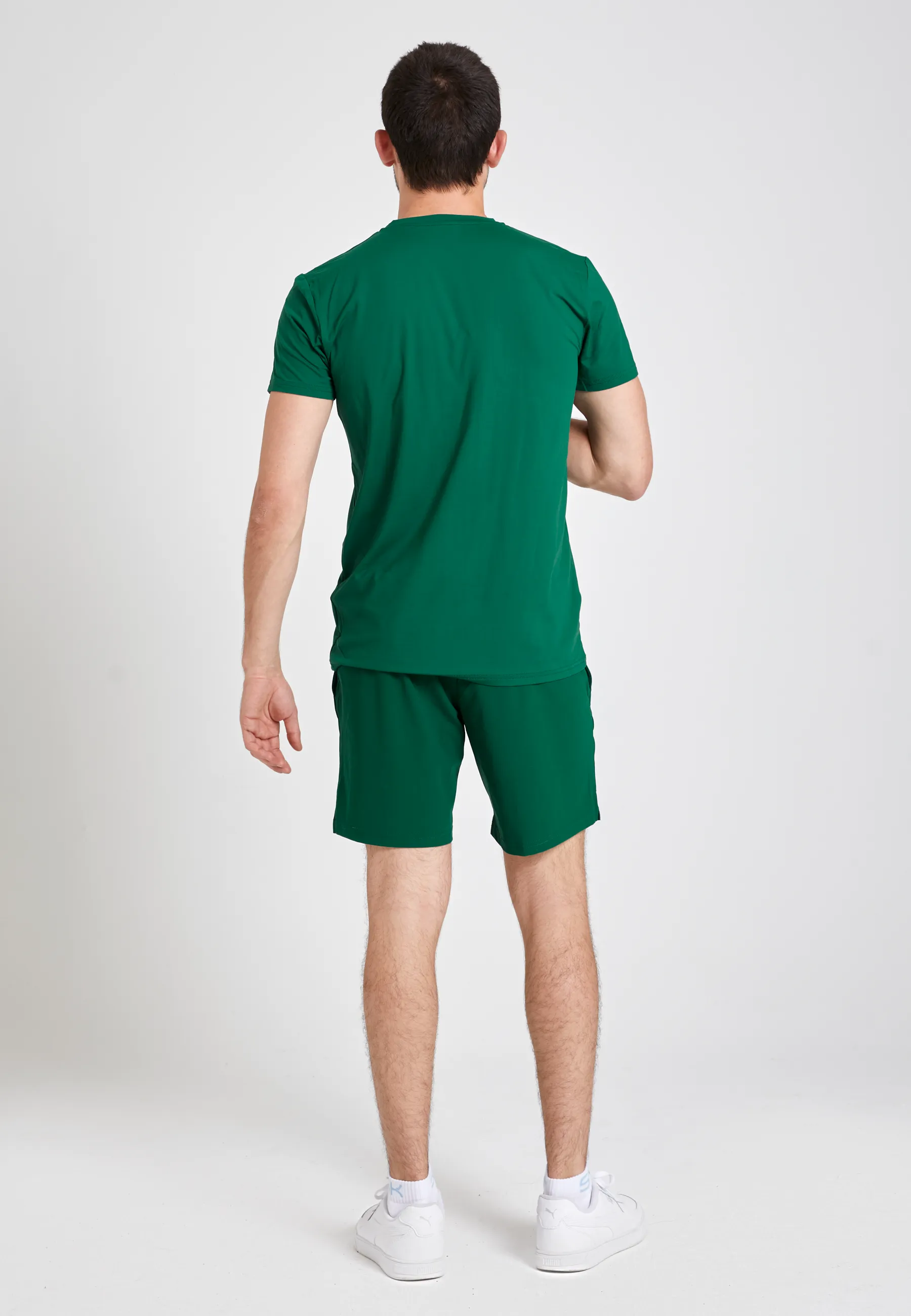 Tennis T-Shirt with crew neck, fir green