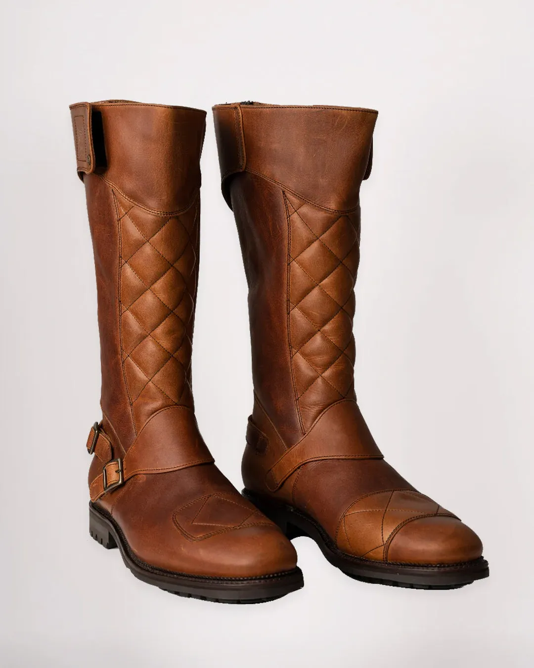 The Quilted Trophy Motorcycle Boots