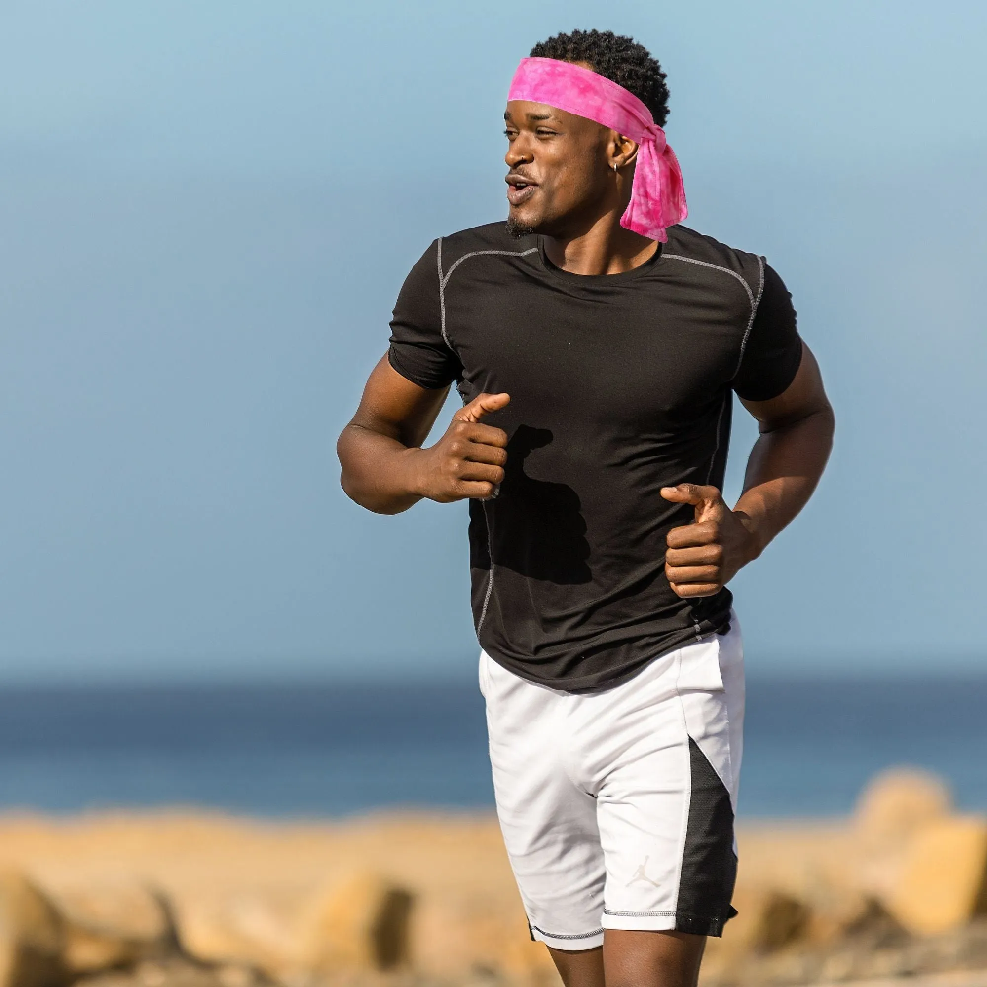 Tie-Dye Pink Tie Headband