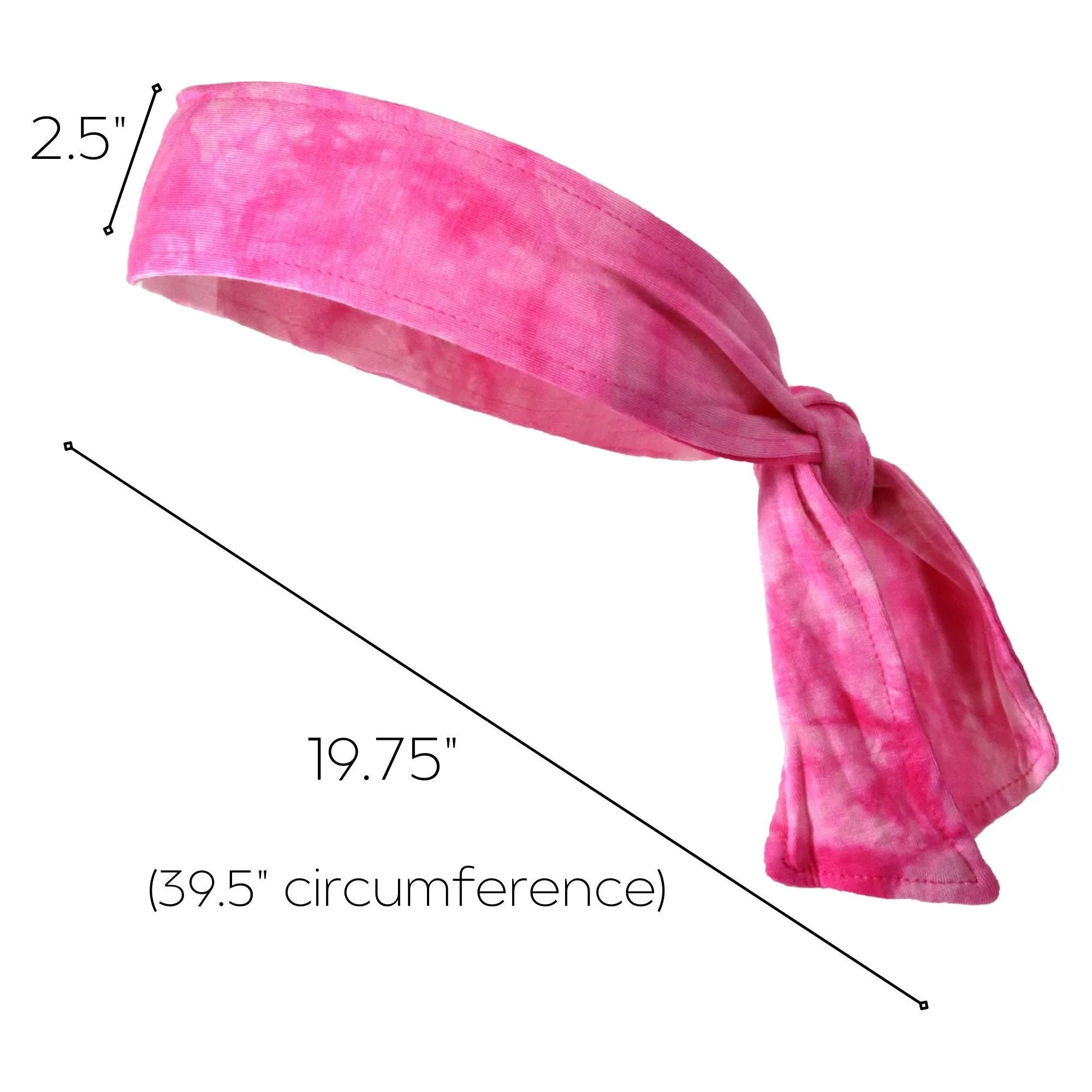 Tie-Dye Pink Tie Headband