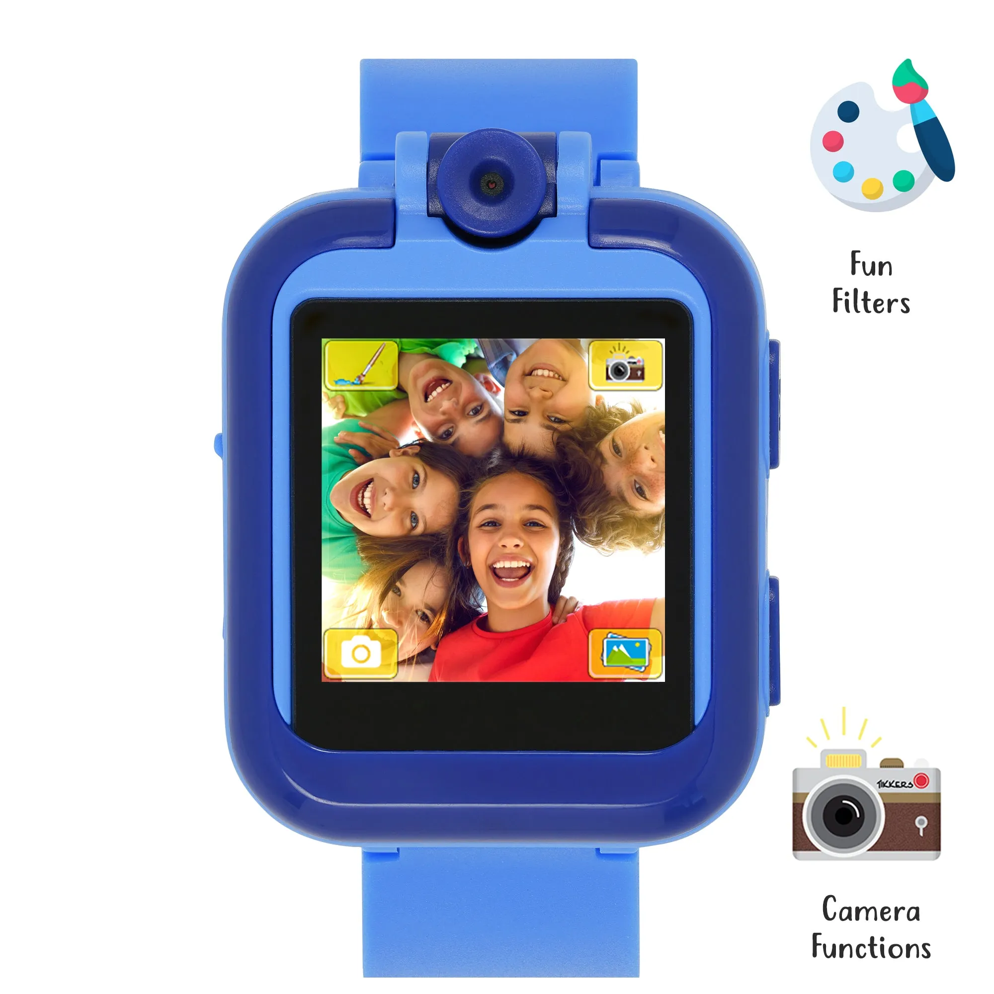 Tikkers Plain Blue Interactive Watch & Headphone Set