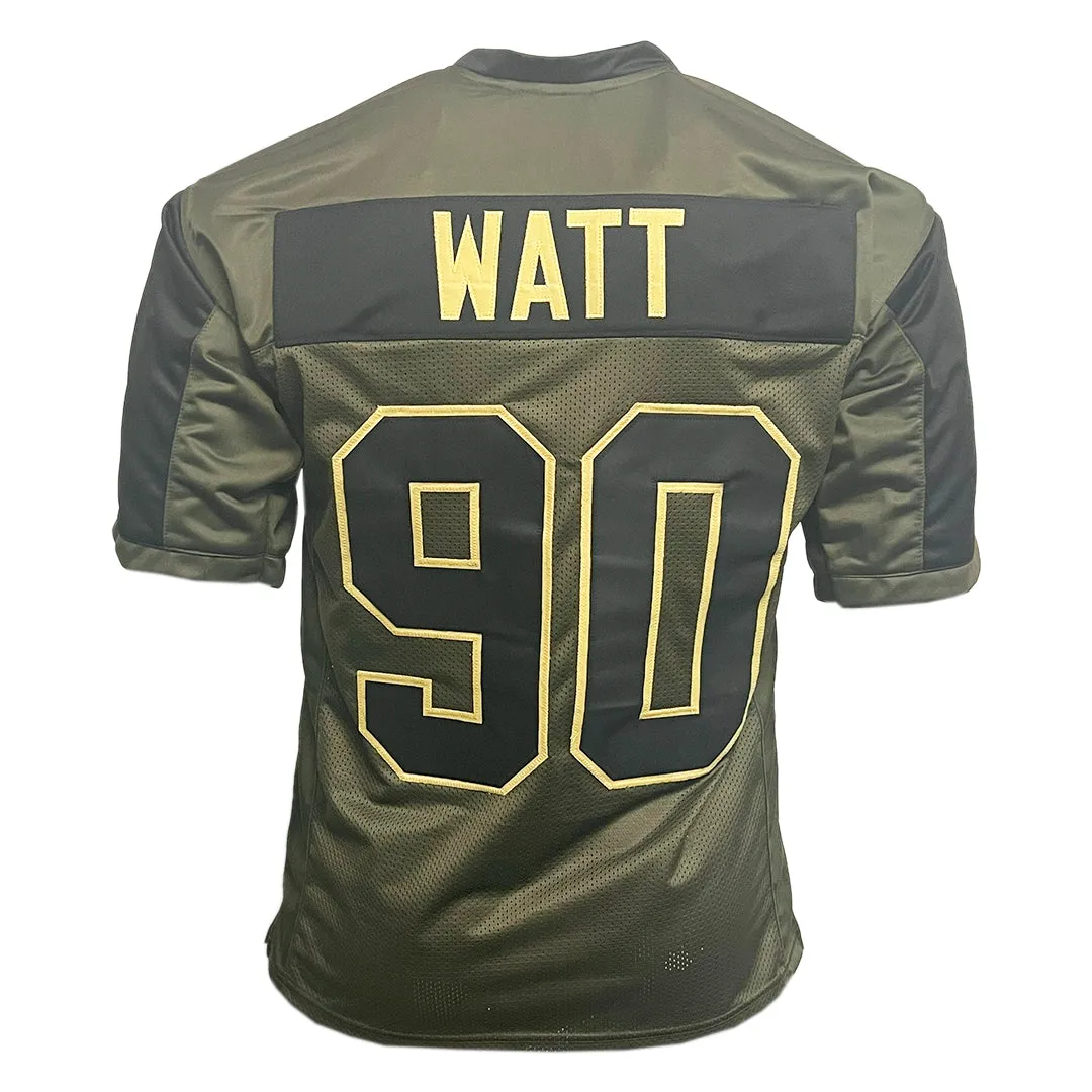 TJ Watt Unsigned Salute to Service Football Jersey