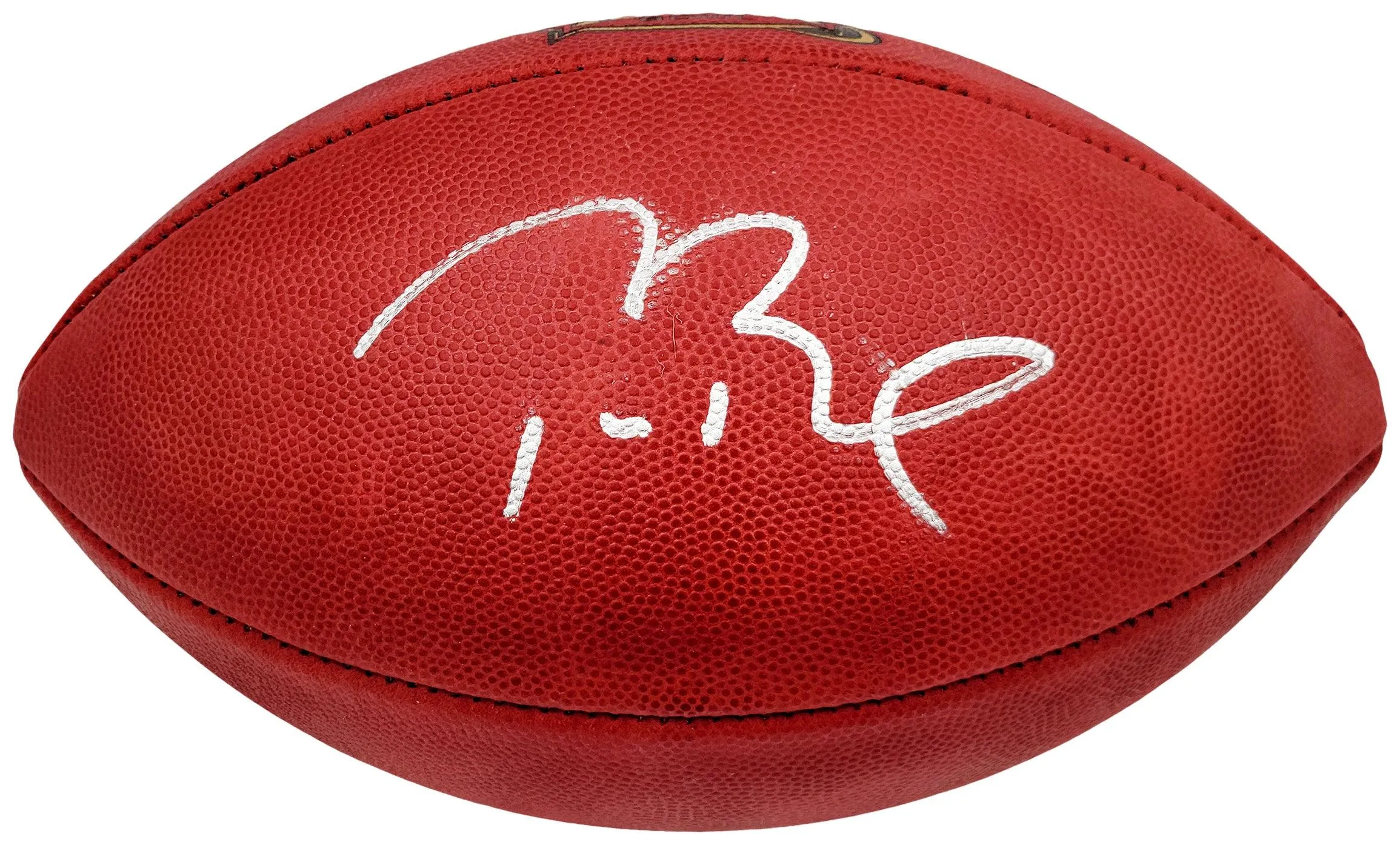 Tom Brady Autographed Official NFL Leather Super Bowl XXXVIII Logo Football Fanatics Holo #AA0104113